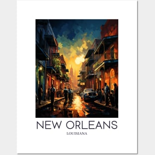 A Pop Art Travel Print of New Orleans - Louisiana - US Posters and Art